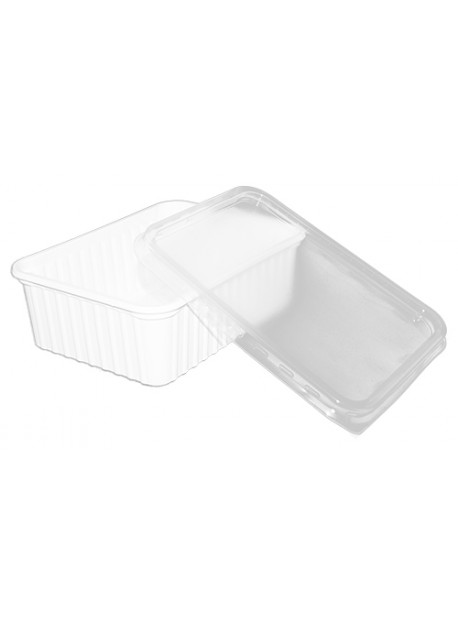 Szögletes PP alj 1000ml fehér 50db/csomag