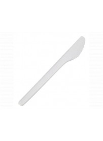Műanyag kés, fehér, egyszerhasználatos 100db-os