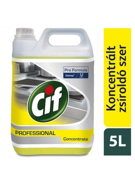 Cif Professional Power Cleaner Degreaser 5L- Erőteljes tisztító-, zsíroldószer nagyobb konyhai felületekhez