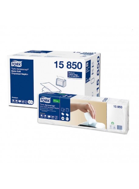 Tork Premium Interfold 1/2 hajtogatású adagolós szalvéta, 5x200 lap/csomag, 2 réteg, 8csomag/karton