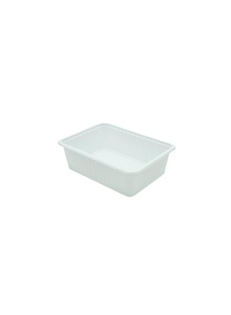 Szögletes PP alj 750ml fehér  50db/csomag