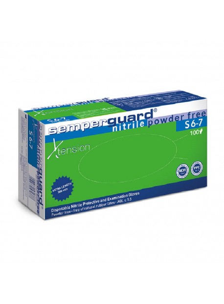 Semperguard Nitril Xtension munkavédelmi kesztyű S-es 100db/doboz