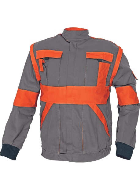 Max kabát 260g/m2 szürke/narancs 52-es