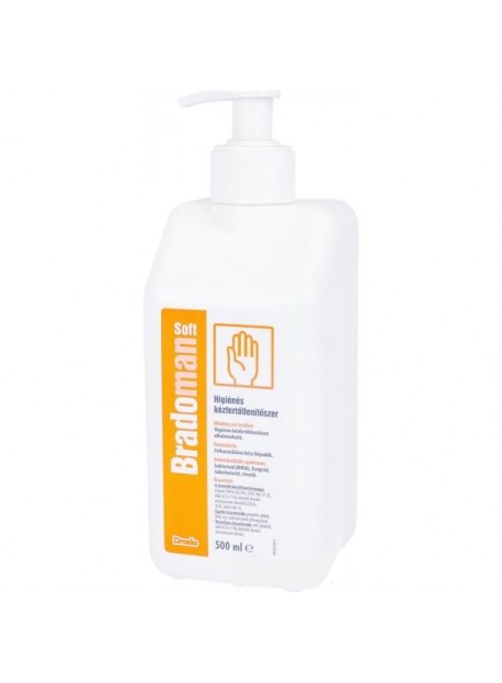 Bradoman soft 500ml pumpás kézfertőtlenítő szer