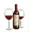 Duni Tissue szalvéta, Vino, 33x33cm, 3rtg, 1/4hajt., 250db/csomag