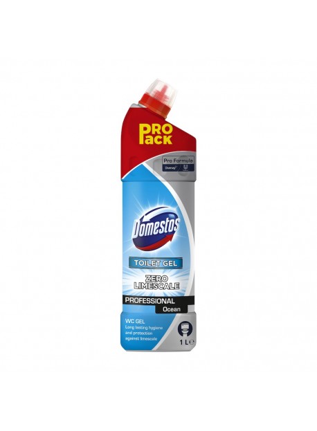Domestos Professional toalett tisztító és vízkőoldő gél 1L