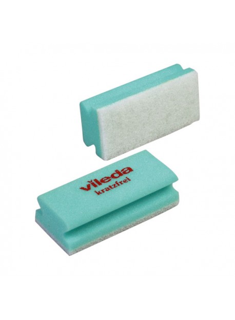 Vileda High Foam Scourer Non-Scratch (Katzfrei) szivacs zöld, fehér dörzsivel, 7x15cm (1606)
