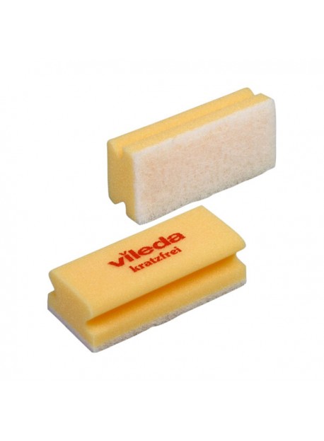 Vileda High Foam Scourer Non-scratch (Katzfrei) szivacs sárga, fehér dörzsivel 7x15cm (1605)
