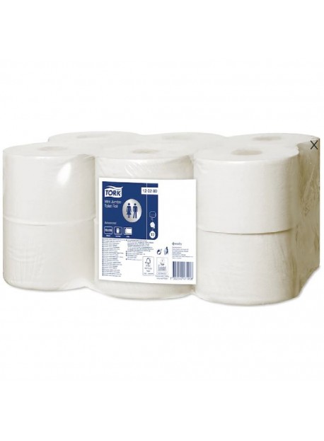 Tork Advanced Mini Jumbo toalettpapír 2 réteg 12 tekercs/karton, 170m/tekercs