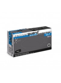 Semperguard Nitril Xpert Black munkavédelmi kesztyű S-es 100db/doboz
