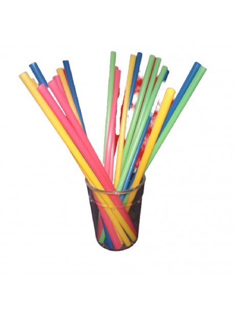 PLA vegyes/színes szívószál 8x240mm 500db/csomag