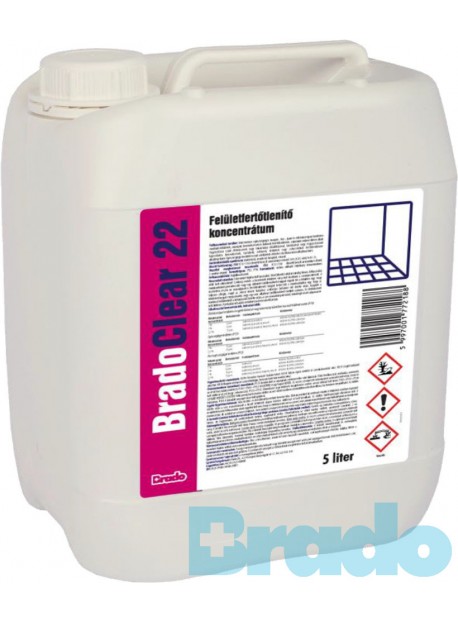 BradoClear 22 5L aldehidmentes felületfertőtlenítő