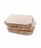 Pizzadoboz 32x32x3cm barna, hatszögletű (B6) 100db/csomag