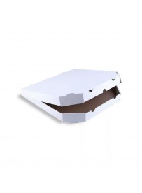 Pizzadoboz 32x32x3cm fehér, hatszögletű (F6) 100db/csomag