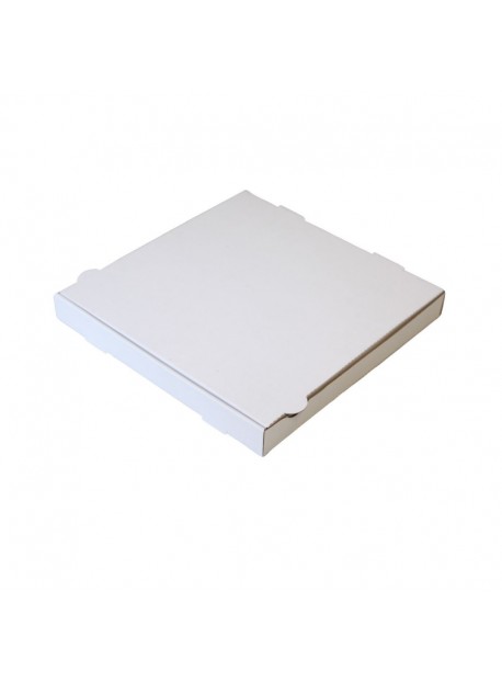 Pizzadoboz 30x30x3,5cm fehér, négyszögletű (F4) 100db/csomag