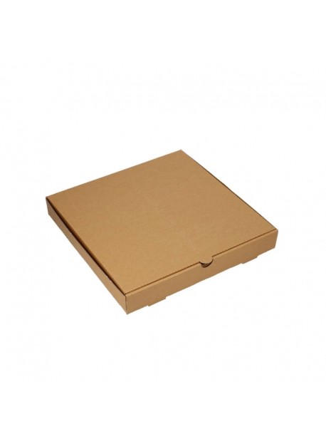 Pizzadoboz 32x32x3,5cm barna, négyszögletű (B4) 100db/csomag