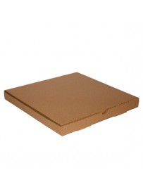Pizzadoboz 28x28x5cm barna, négyszögletű (B4) 100db/csomag 