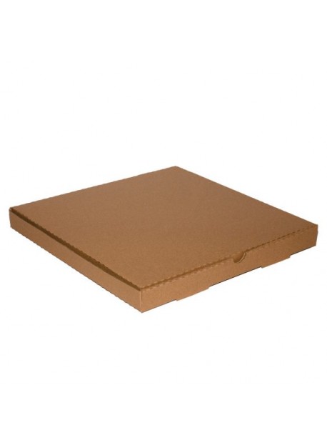 Pizzadoboz 28x28x5cm barna, négyszögletű (B4) 100db/csomag 
