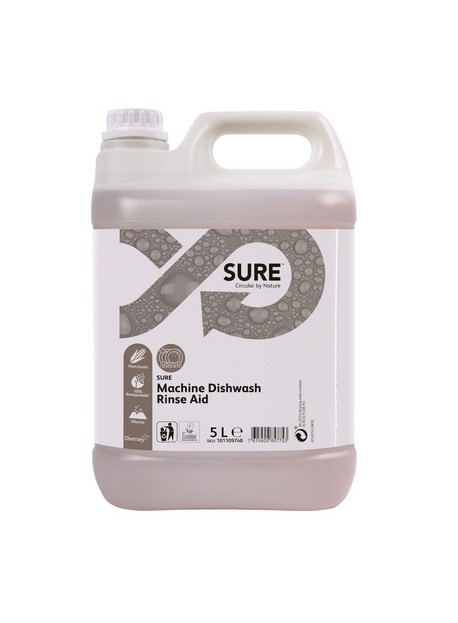 SURE Machine Dishwash Rinse Aid 5L - Folyékony savas öblítőszer gépi mosogatáshoz