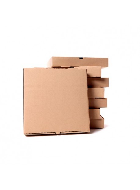 Pizzadoboz 60x60x4cm barna, négyszögletű, vastag (B4V) 50db/csomag