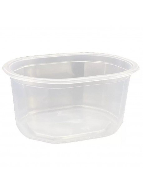 Oktogon PP tálka 500ml, víztiszta, 50db/csomag