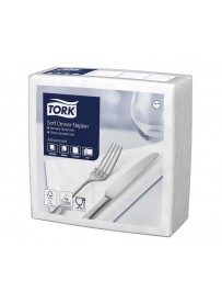 Tork Soft fehér Dinner szalvéta 3/39, 1/4, 100db/csomag