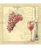Duni Tissue szalvéta, Vino, 33x33cm, 2tg, 1/8hajt., 60db/cs