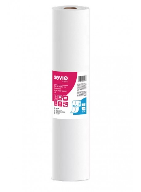 Sovio orvosi papírlepedő, 2 rétegű, 76méter/tekercs, 59 cm széles, 6tek/ 