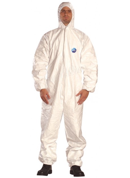 Tyvek Classic kapucnis, antisztatikus overall, vegysz. és radioa. részecskék ellen M-es 