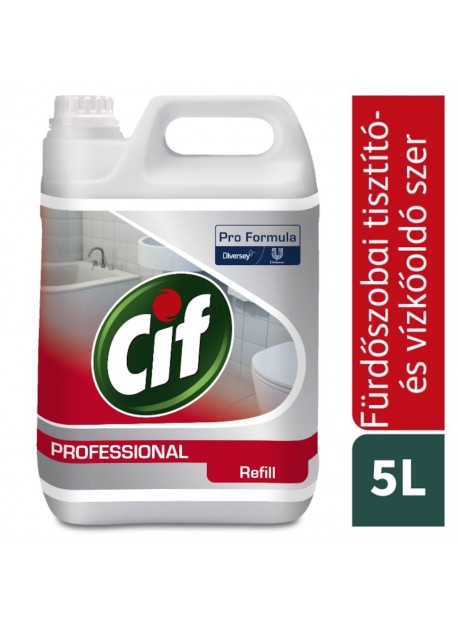Cif Professional Washroom 2in1 5L- Fürdőszobai tisztító- és vízkőoldószer